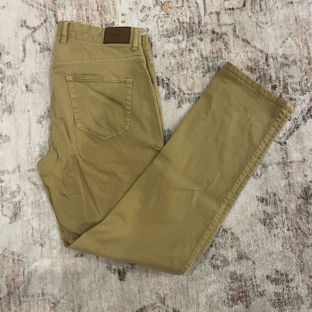 Peter Millar Men's Khaki Straight Jeans